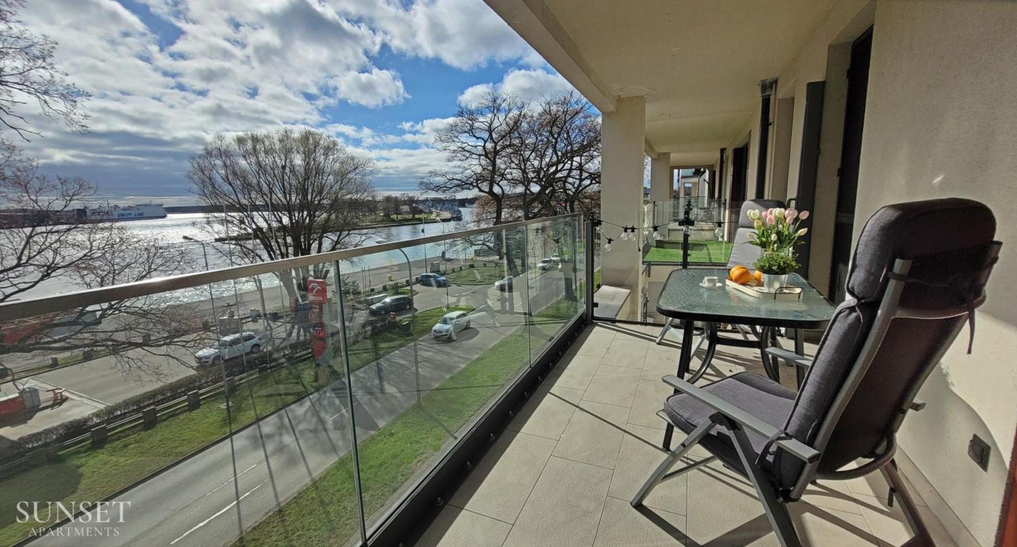Sunset Apartments - Flotylla. Widok Na Port + Parking. Swinoujscie Luaran gambar