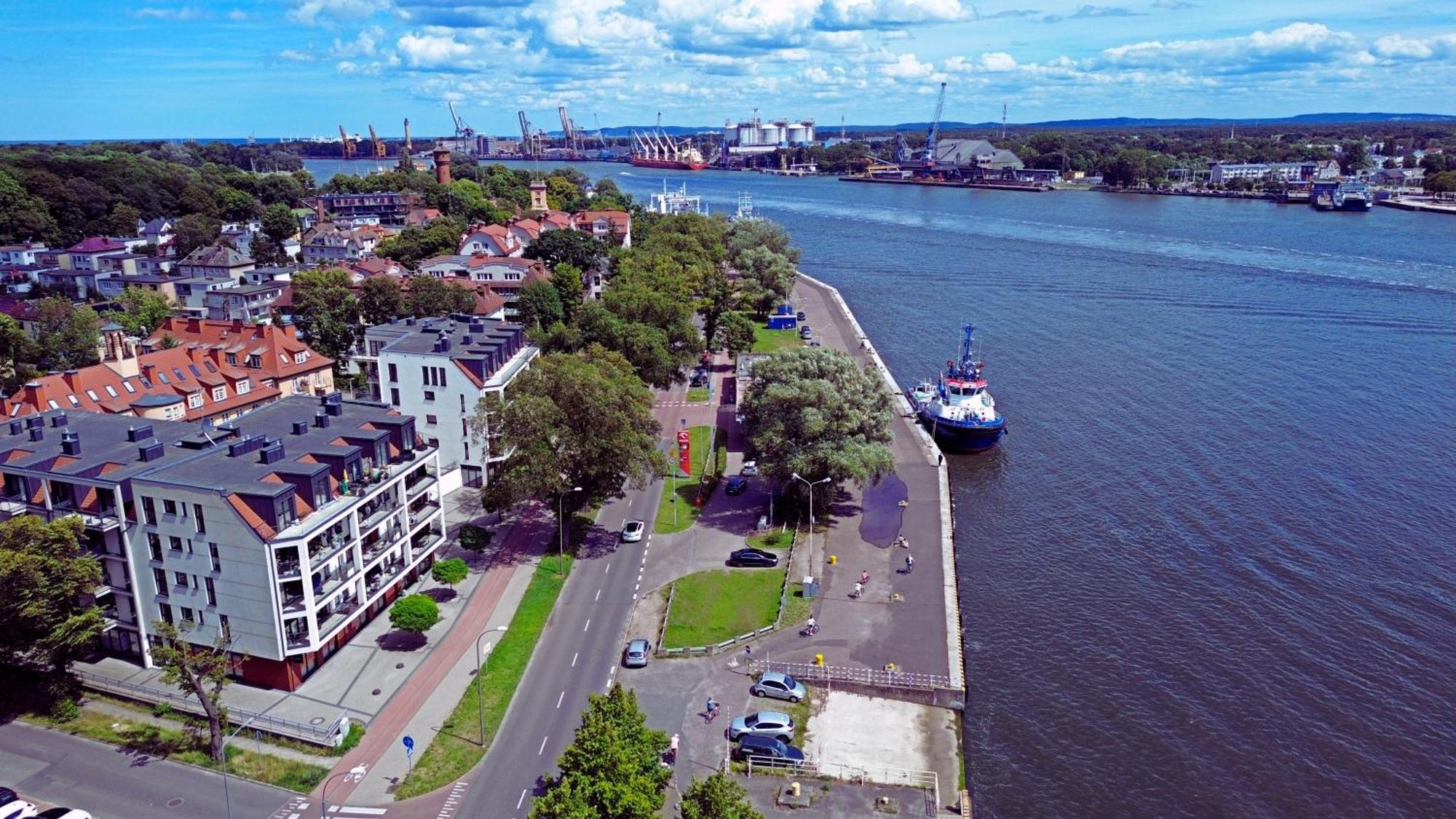 Sunset Apartments - Flotylla. Widok Na Port + Parking. Swinoujscie Luaran gambar